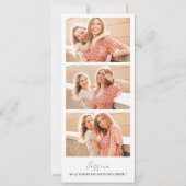 Foto Strip 3 Bilder Bridesmaid Vorschlag Card Save The Date (Vorderseite)