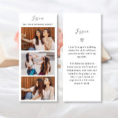 Foto Strip 3 Bilder Bridesmaid Vorschlag Card Save The Date