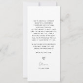 Foto Strip 4 Bilder Bridesmaid Vorschlag Card Save The Date (Rückseite)