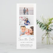 Foto Strip Foto Hochzeit Save The Date (Stehend Vorderseite)