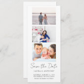 Foto Strip Foto Hochzeit Save The Date (Vorne/Hinten)