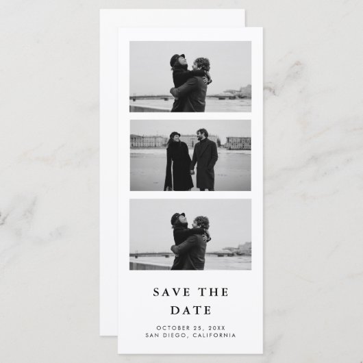 Foto-Strip mit QR-Code-Hochzeitsszenierung Speiche (Vorne/Hinten)