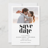 Foto Strip Moderne Hochzeit speichern das Datum Save The Date (Rückseite)