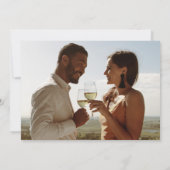 Foto Strip Moderne Hochzeit speichern das Datum Save The Date (Rückseite)