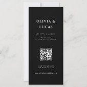 Foto Strip QR Code Schwarze Hochzeit speichern das (Rückseite)