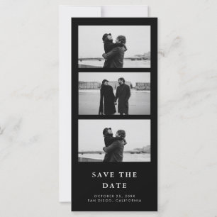 Foto Strip QR Code Schwarze Hochzeit speichern das