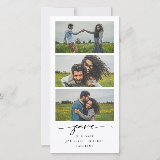 Foto Strip Save the Date Foto Stand Hochzeitstag (Vorderseite)