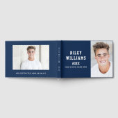 Foto Student Abitur Abschluss dunkelblau Gästebuch (Voll)