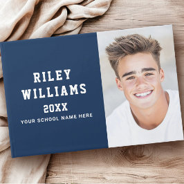 Foto Student Abitur Abschluss dunkelblau Gästebuch