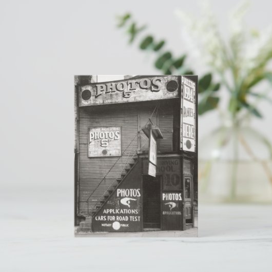 Foto Studio, 1934 Postkarte (Stehend Vorderseite)