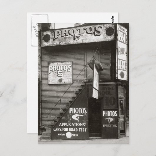 Foto Studio, 1934 Postkarte (Vorne/Hinten)