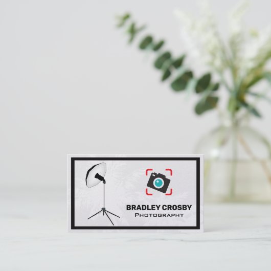 Foto Studio Light und Camera Visitenkarte (Stehend Vorderseite)
