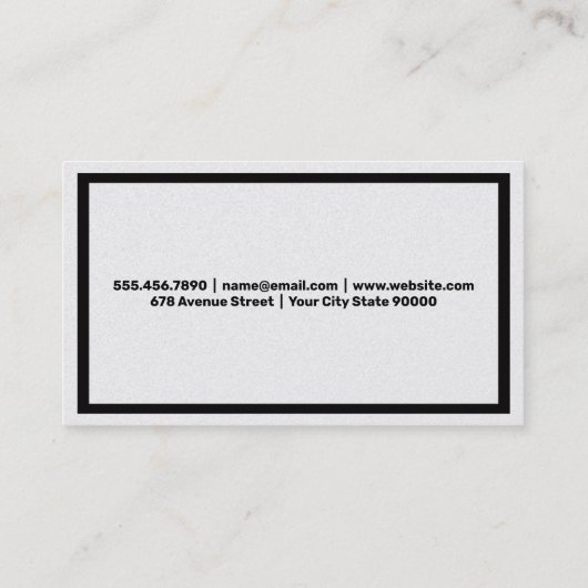 Foto Studio Light und Camera Visitenkarte (Rückseite)