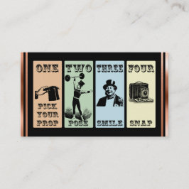 Foto-Stütze-Zeichen-Vintage Hochzeit Visitenkarte