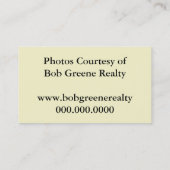 Foto-Stütze-Zeichen Visitenkarte (Rückseite)