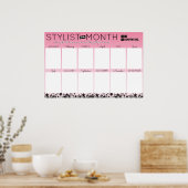 Foto Stylist Mitarbeiter der Monatsanerkennung Poster (Küche)