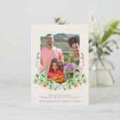 Foto Südflorales Wappen Feiertagskarte (Stehend Vorderseite)