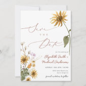 Foto Sunflower Save the Date Karte (Vorderseite)