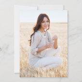 FOTO Sunflowers Eukalyptus Graduation Party Einladung (Rückseite)