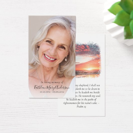 Foto Sunset Memorial Praetkarte (Schreibtisch)