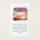 Foto Sunset Memorial Praetkarte (Rückseite)