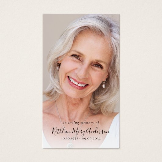 Foto Sunset Memorial Praetkarte (Vorderseite)