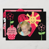 Foto Süße Leckereien Geburtstag Einladung (Vorne/Hinten)