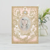 Foto Sweet 16 einmal auf einer Zeitdruckerin Einladung (Stehend Vorderseite)