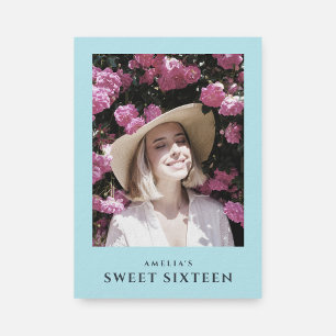 Foto Sweet 16 Moderne Pastel Geburtstagsparty Einladung