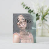 FOTO SWEET 16 Modernes, elegantes Budget Geburtsta (Stehend Vorderseite)