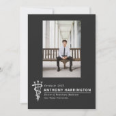 Foto-Symbol Schwarz-weiß Ankündigung (Vorderseite)