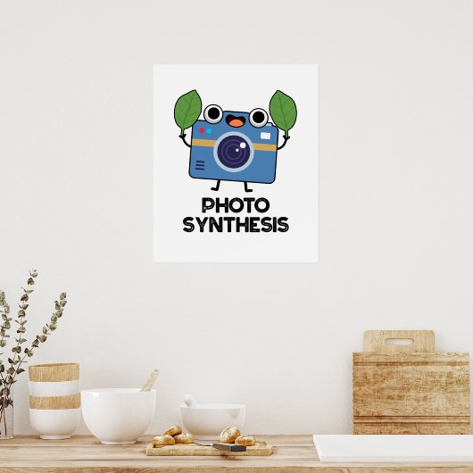 Foto Synthese Funny Camera Puff Poster (Küche)