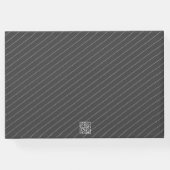 Foto Tab Abschluss Grau Gästebuch (Rückseite)