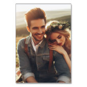FOTO TABLE CARD - Imitate Vellum Overlay Opaque Tischnummer (Rückseite)