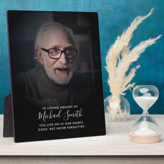 Foto-Tabletop-Plaque für benutzerdefinierte Textme Fotoplatte (Seite)