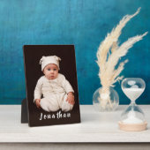 Foto Tabletop Plaque mit Easel Fotoplatte (Seite)
