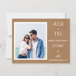 Foto Tan Modern Save the Date