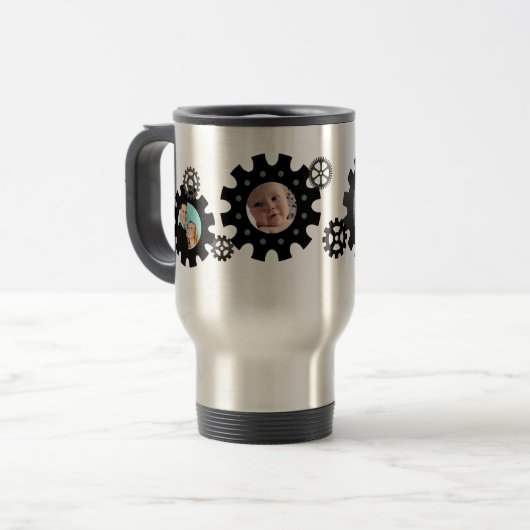 Foto-Tasse der Gang-4 Reisebecher (Vorderseite Links)