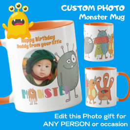 FOTO TASSE KIDS Kleine Monster VATER MAMA GRANDPA