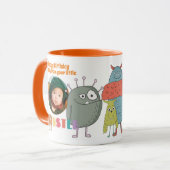 FOTO TASSE KIDS Kleine Monster VATER MAMA GRANDPA (Vorderseite Links)