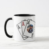 Foto Tasse mit drei Asse: Geschenkidee des Vaters (Links)