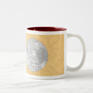 Foto-Tassen-Schablone - gewirbelte Sonnen Zweifarbige Tasse