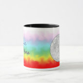 Foto-Tassen-Schablone - Regenbogen-Strudel Tasse (Zentrum)