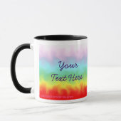 Foto-Tassen-Schablone - Regenbogen-Strudel Tasse (Links)