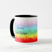 Foto-Tassen-Schablone - Regenbogen-Strudel Tasse (Vorderseite Links)