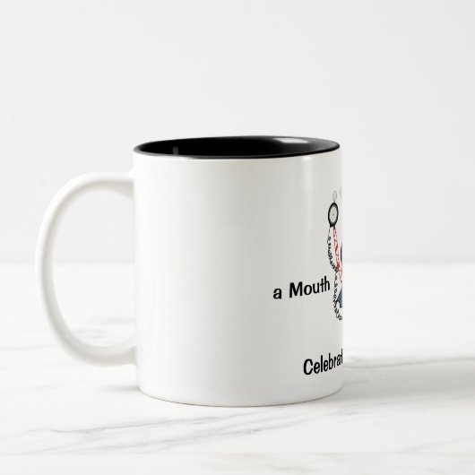 Foto-Taucher-Kaffee-Tasse Zweifarbige Tasse (Links)