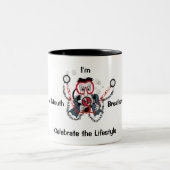 Foto-Taucher-Kaffee-Tasse Zweifarbige Tasse (Mittel)