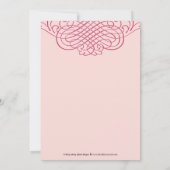 Foto-Taufe - Rosa Einladung (Rückseite)