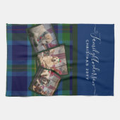 FOTO TEATOWEL - Miller TARTAN Bluweihnachtsgeschen Geschirrtuch (Horizontal)