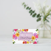 Foto Template Elegante Wildblumen Gold Lavendel Visitenkarte (Stehend Vorderseite)